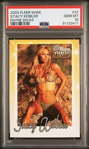 Stacy Keibler 2003 Fleer WWE Divine Divas #31 LOW POP - PSA 10 AEW TNA - Picture 1 of 2