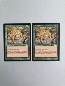 Bloated Toad x2 MTG Urza's Legacy (1999) Uncommon Green Creature NM - Picture 1 of 2