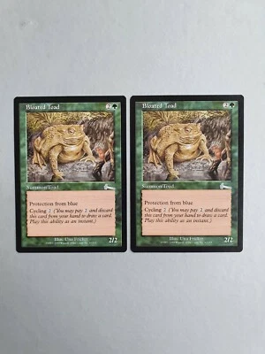 Bloated Toad x2 MTG Urza's Legacy (1999) Uncommon Green Creature NM - Image 1 of 2