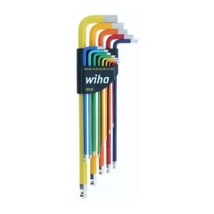 Wiha Tools 66981 13 Piece Ball End Color Coded Hex L-Key Set - Inch - Picture 1 of 1