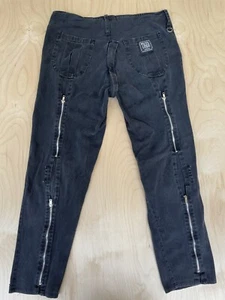 Pantalones Tiger Of London Bondage Punk Raros Cremallera Entrepierna De Colección Inglaterra XL (35x29 1/2) - Imagen 1 de 8