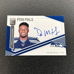 DK Metcalf 2019 Panini Donruss Elite Pen Pals Rookie Auto SEAHAWKS RARE