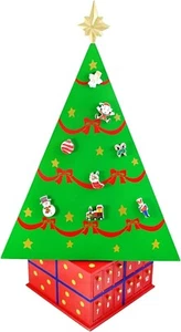 Large Magnetic Countdown to Christmas Tree Advent Calendar with Magnets 21 Inch - Picture 1 of 7