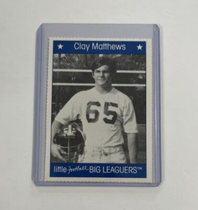 CLAY MATTHEWS - 1990 LITTLE FOOTBALL BIG LEAGUERS CARD - CLEVELAND BROWNS - NFL