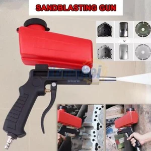 Portable Handheld Air Compressor Speed Sand Gun Blaster Sand Blasting 1/4 in - Picture 1 of 14