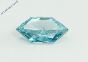 Marquise Duchess loser Diamant (0,69 ct blau (bestrahlt) Vs1 Reinheit) IGL - Bild 1 von 5