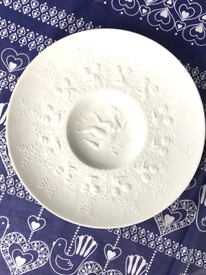 Rosenthal Teller Schale Björn Wiinblad Studio Linie weiß Biskuit Porzellan 23 cm - Bild 1 von 3