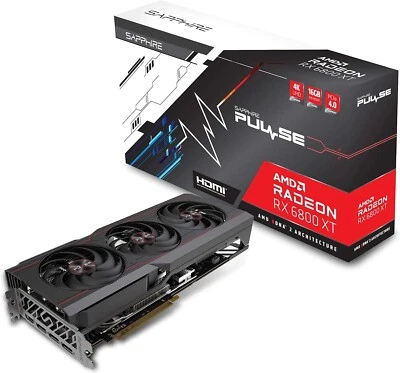 SAPPHIRE PULSE AMD Radeon RX 6800 XT Gaming Graphics Card 16GB GDDR6 AMD RDNA 2 - Image 1 of 4