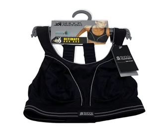 Shock Absorber Black Sport Bra Ultimate Run Size 32A - Picture 1 of 10