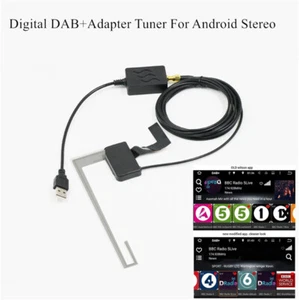 Car Digital DAB+Adapter Tuner Audio Radio Box USB Receiver Antenna For Android - Picture 1 of 5