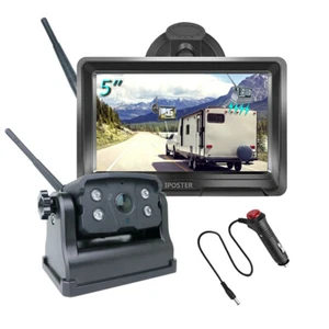 5" Wireless Monitor Magnetic Car Rear View System Backup Camera for RV Truck VAN - Picture 1 of 10