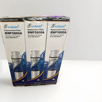 EXCELPURE RWF5800A Refrigerator Water Filter 3 Pack Sealed for Frigidair - Image 1 of 2