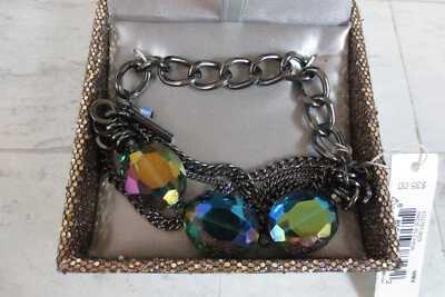 Pulsera elástica Keneth Cole cuentas multicolores moda bisutería nueva con etiquetas Foto 1 de 4