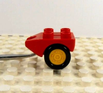 Lego Duplo Item Passenger Airliner Landing Wheels red w/ yellow wheels vintage - Image 1 of 3