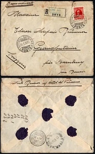 1930 Vatican Registered Cover, Red Wax Seals, to Switzerland, Città del Vaticano - Picture 1 of 3