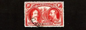 1927 Barbados Great Britain 300 th TERCENTENARY ISSUE Sc#180 Postally Used! - Picture 1 of 1