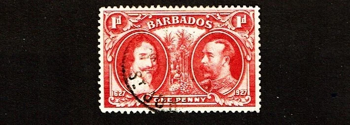 1927 Barbados Great Britain 300 th TERCENTENARY ISSUE  Sc#180  Postally Used! - Image 1 of 1