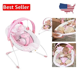 Elegante gorila infantil portátil con vibraciones ajustables y diseño de arco rosa - Imagen 1 de 10
