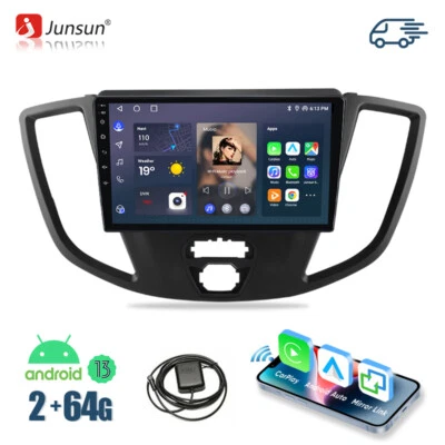 DAB+ Für Ford Transit 2013-2019 Android 13 Autoradio GPS Navi CarPlay WIFI 2+64G - Bild 1 von 4