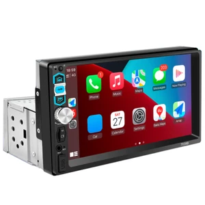 Car Stereo Radio 7in Touch Screen For Carplay Bluetooth MP5 Player Head Units - Picture 1 of 23