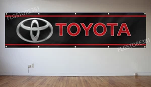 Toyota Banner Flag 2X8Ft Wall Decor Garage shop Workshop Man Cave New Flag - Bild 1 von 2