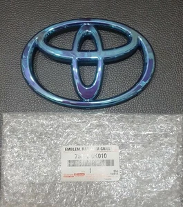  TOYOTA BLUE COLOR 16 cm LOGO EMBLEM BADGE FOR GRILLE HILUX VIGO MK6-7 2005-2014 - Picture 1 of 7