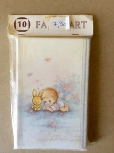 Faire Part de Naissance * Lot 10/11 * 10 x "Faire-Part avec Enveloppe" * Vintage - Photo 1/2