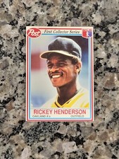 Baseball Card Rickey Henderson Post First Collector Series 1990 MLBP#25 of 30