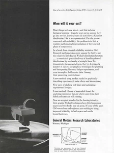 1964 GM Research Labs Print Ad ~ Weibull Distribution Function - Vintage Tech - Picture 1 of 7