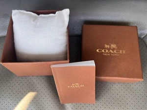 COACH Watch Authentic Empty Collectible Box with pillow & book - Picture 1 of 3