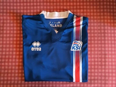 Maglia calcio originale, squadra nazionale Islanda, marca Erreà - Immagine 1 di 4