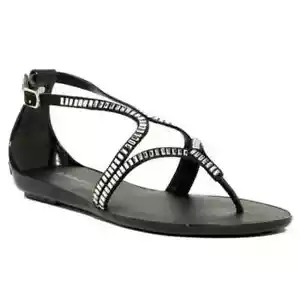 NEW BCBGeneration Women US 7 Caylen Rhinestone Gladiator Strappy Dress Sandal - Picture 1 of 5