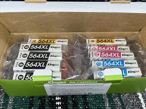 Kingjet 564 Tintenpatronen Box 4 Schwarz, 2 Cyan, 2 Magenta, 2 Gelb New Old Stock - Bild 1 von 7