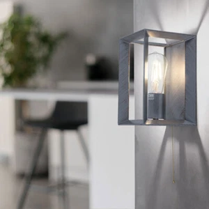 Industriale Stile Faretto da Parete Luce Dormire Camera Lampada Supporto Oro - Foto 1 di 5