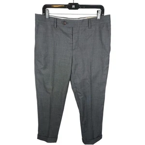 Brunello Cucinelli Herren Wolle Turn-Up Manschette Freizeit Anzughose EU 50 US - Bild 1 von 10