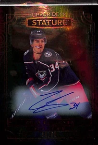 2022-23 Upper Deck Stature Columbus Blue Jackets Cole Sillinger AUTO #70 /50 - Picture 1 of 2