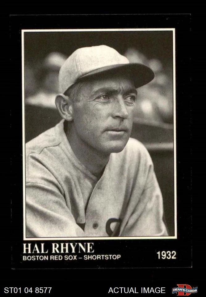 1991 Conlon #195 Hal Rhyne Red Sox 8 - NM/MT - Image 1 of 1
