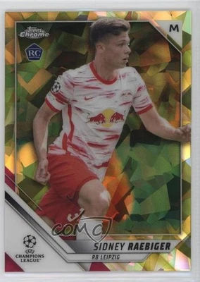 2021-22 Topps Chrome UCL Sapphire Edition 18/99 Sidney Raebiger #60 Rookie RC - Image 1 of 3