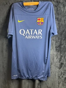 Nike FC Barcelona Qatar Airways Trikot Gr. L - Blau - Cracked Print - Dri-FIT - Bild 1 von 6