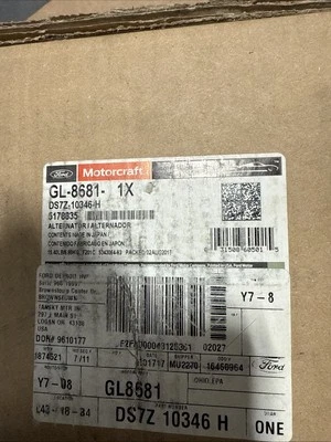 Conjunto de alternador Ford Fusion DS7Z-10346-H nuevo OEM Motorcraft GL8681 2013-2020 Foto 1 de 4