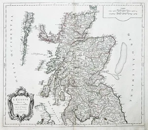 Scotland Schottland Ecosse Great Britain United Kingdom Karte map Santini 1778 - Bild 1 von 1