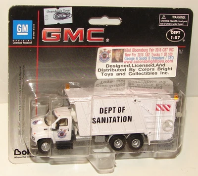 BOLEY - Bloomsburg Fair Promo GMC Dept. of Sanitation GARBAGE TRUCK 1/87 *MOC* - Image 1 of 4