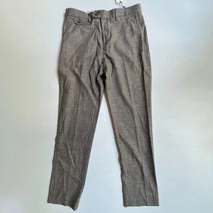 NEW Banana Republic Dress Pants Men 34x32 Brown Wool Blend Tailored Slim Fit NWT - Picture 1 of 8