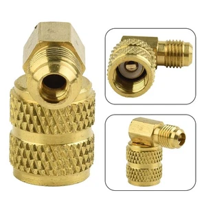 Adapter Connector R410A Aluminum M 1/4 X For 5/16 SAE Professional Spare Parts - Picture 1 of 12