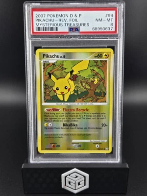 2007 Pokemon Pikachu Mysterious Treasures Reverse Holo #94/123 PSA 8 - Image 1 of 2
