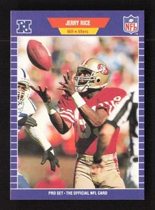 Jerry Rice 1989 Pro Set #383 San Francisco 49ers - Picture 1 of 2
