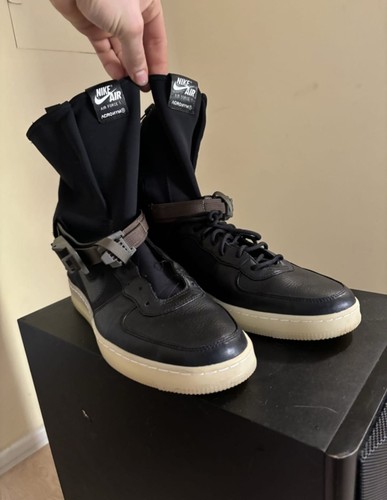 Taglia 10 5 Acronimo x NikeLab Air Force Downtown 1 SP High Black Crimson