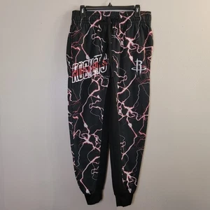 NBA Houston Rockets Youth White Lightening Lounge Sweatpants Size Large - Picture 1 of 12