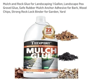 Mulch- und Gesteinskleber für Landschaftsbau 1 Gallone, Landschaft Erbsen Kies Kleber - Bild 1 von 12