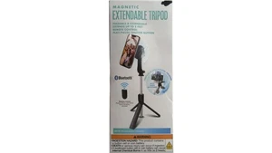 BYTECH Magnetic Extendable Tripod Selfie Stick 7 Ft Bluetooth Remote MagSafe - Picture 1 of 2